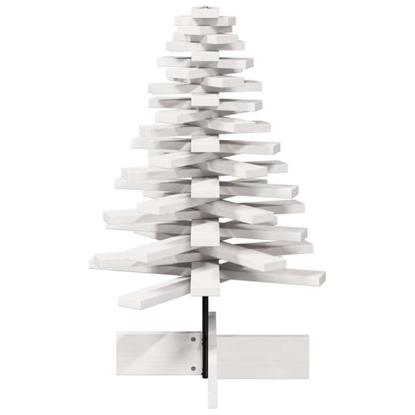 Julgran trä vit 80 cm massiv furu