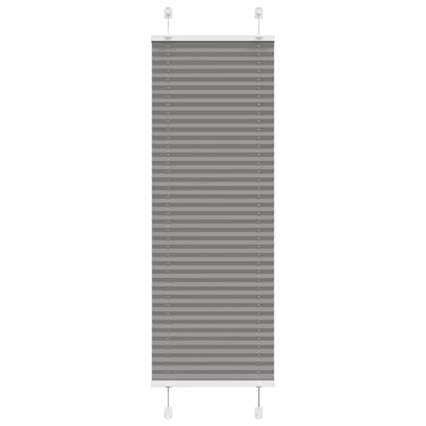 Plisserad persienn antracit 50x100cm tyg bredd 49,4cm polyester