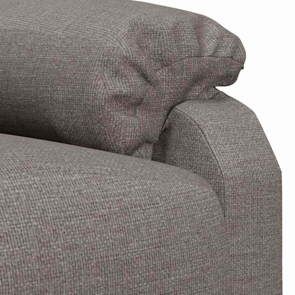 Massagefåtölj taupe tyg