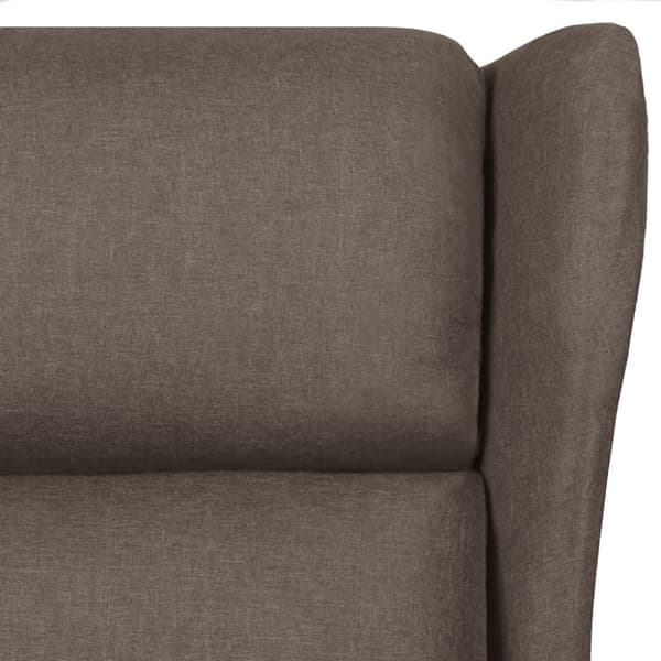 Massagefåtölj brun tyg