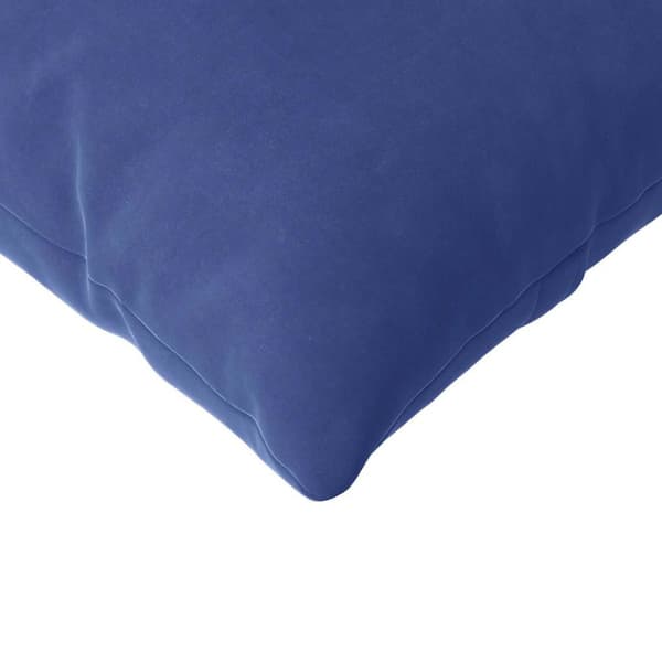 Sofakuddar 2 pcs Polisblå 120 x 40 cm Kordread tyg