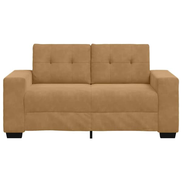 Tvåsitssoffa Brun 160 cm Sammet