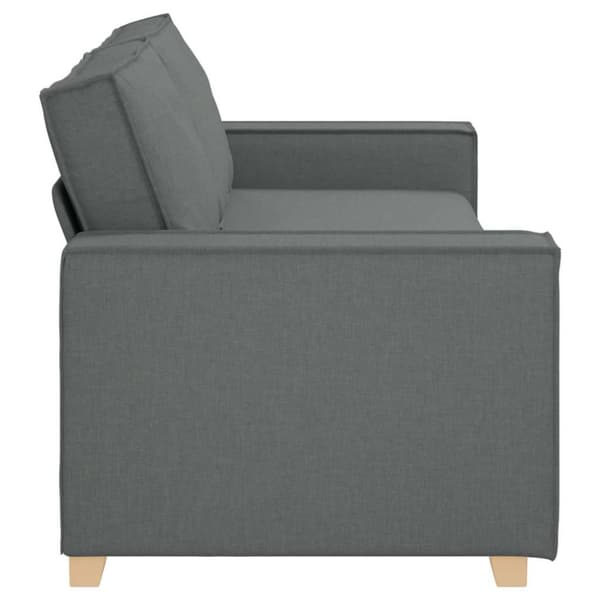 3-sitssoffa mörkgrå 220x78x84 cm tyg
