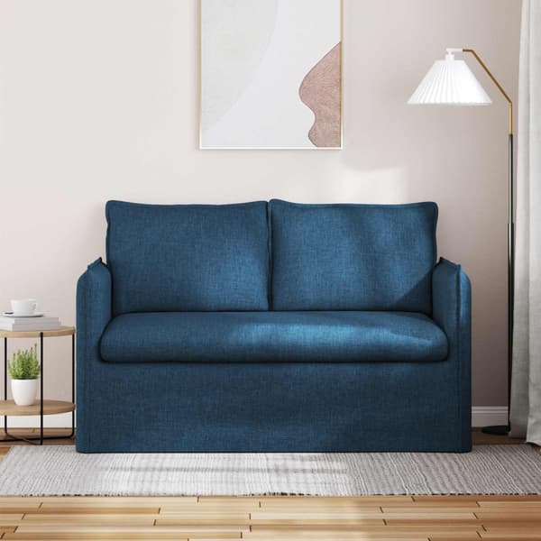 Soffa Blå 136 x 82 x 85 cm tyg