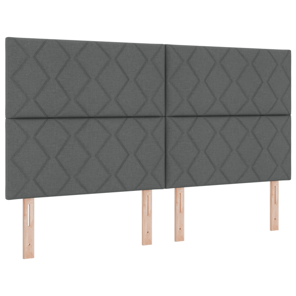 LED huvuddyna Grå 180 cm tyg