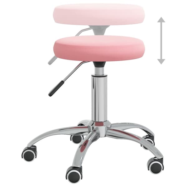Massagepall rosa sammet