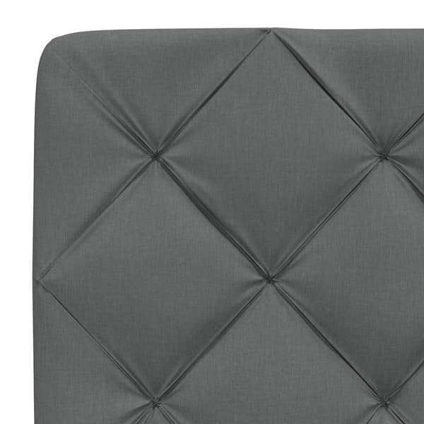 Headboard Cushion Dark Grey 80 cm Fabric