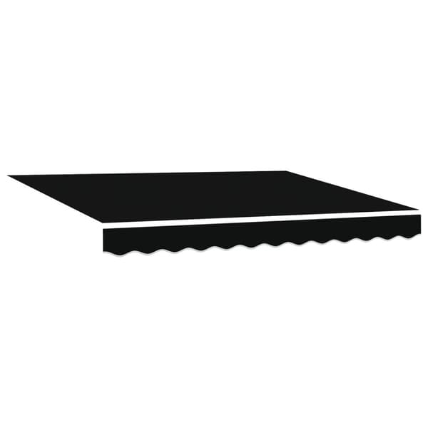 Markisväv Svart 3 x 2,5 m Polyester