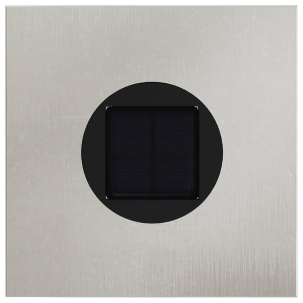 Solar LED Stig Ljus 2 pcs Silver Rostfritt stål