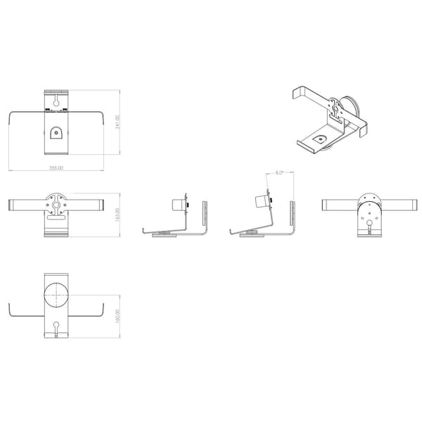Multibrackets Sonos Play:5 Wall Mount - Black