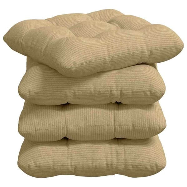 Sittkuddar 4 pcs Grågrön 40 x 40 cm Kordread tyg