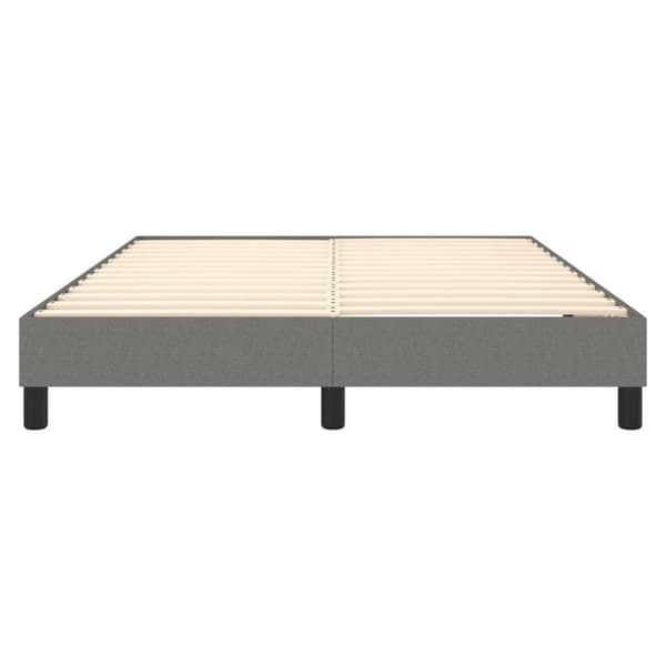 Boxspring-sängram mörkgrå 140x200 cm tyg