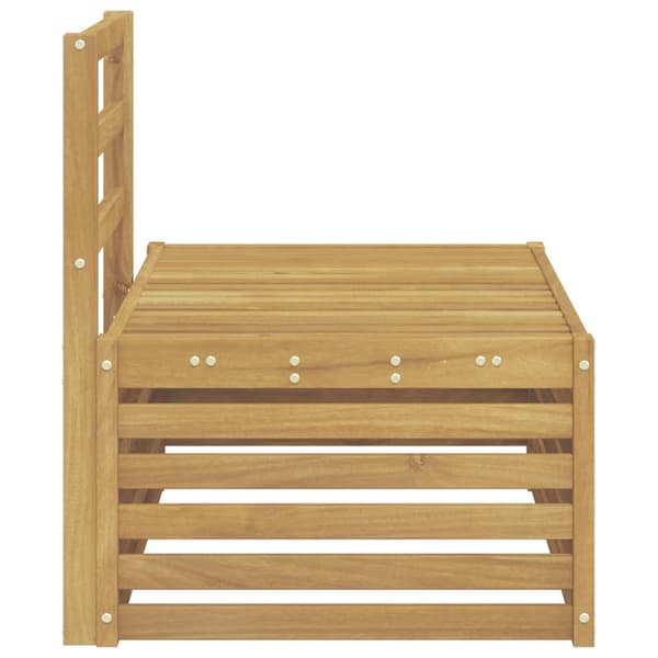 Utomhussoffset Vit 91 x 63 x 73 cm Massivt Akaciaträ