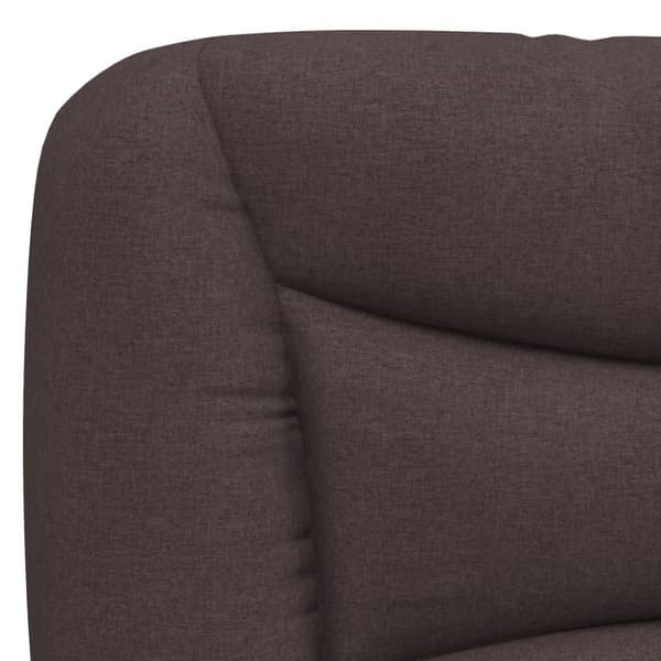 Headboard Cushion "Hvar" Dark Brown 80 cm Fabric
