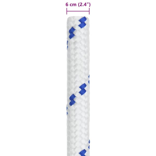 Båtsnöre 6 mm 5 m Vit och blå
