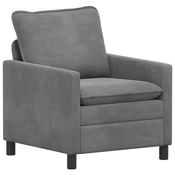 Soffa Mörkgrå 76 x 81 x 87,5 cm Sammet