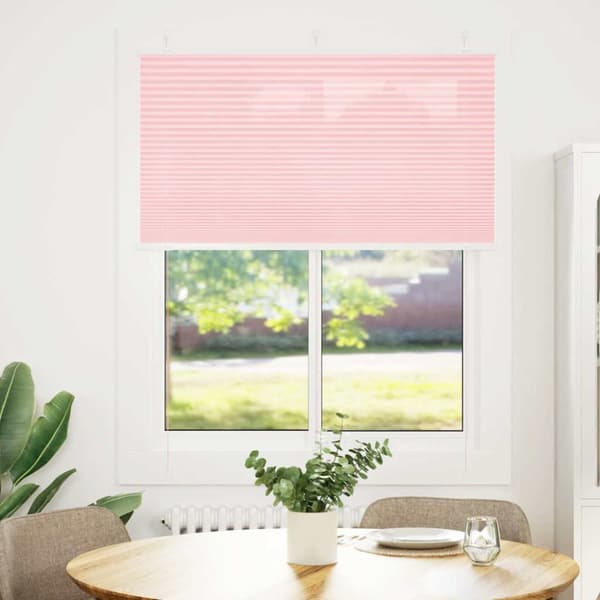 Plisserad persienn rosa 110x150 cm tyg bredd 109,4cm polyester