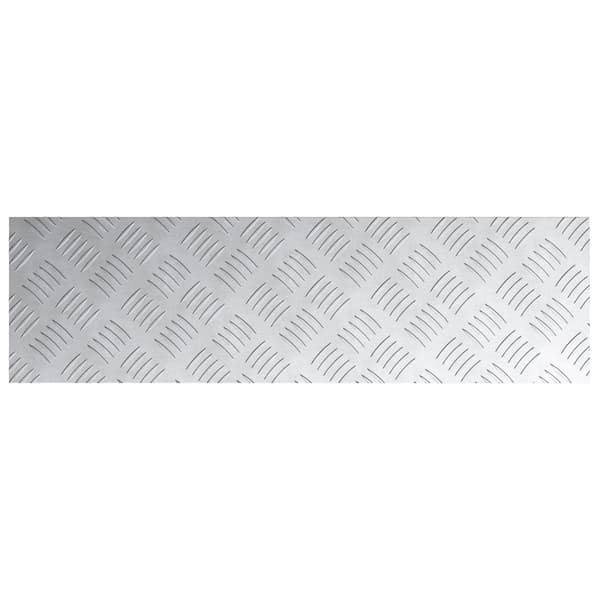 Trappsteg Rektangulär 4 pcs Silver 70 x 20 cm Aluminium