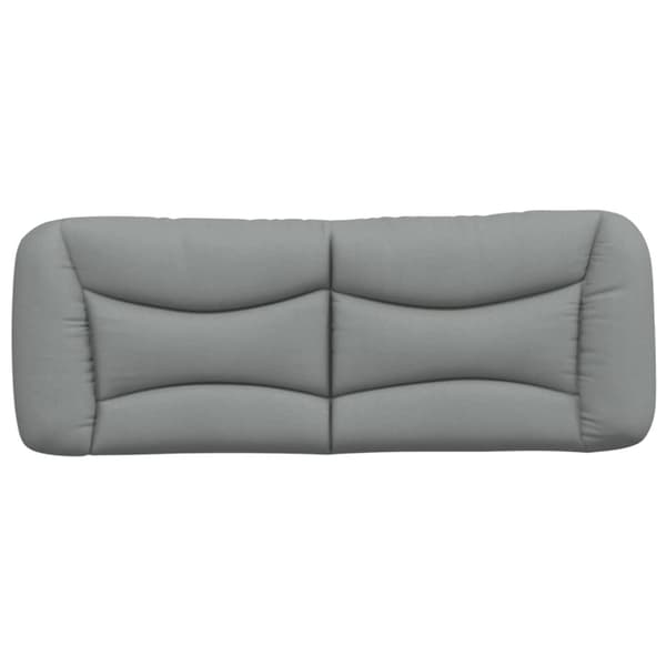 Headboard Cushion "Hvar" Light Grey 120 cm Fabric