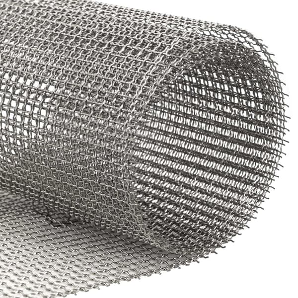 Nätduk 40 x 200 cm 3 Mesh Rostfritt stål 201 Silver