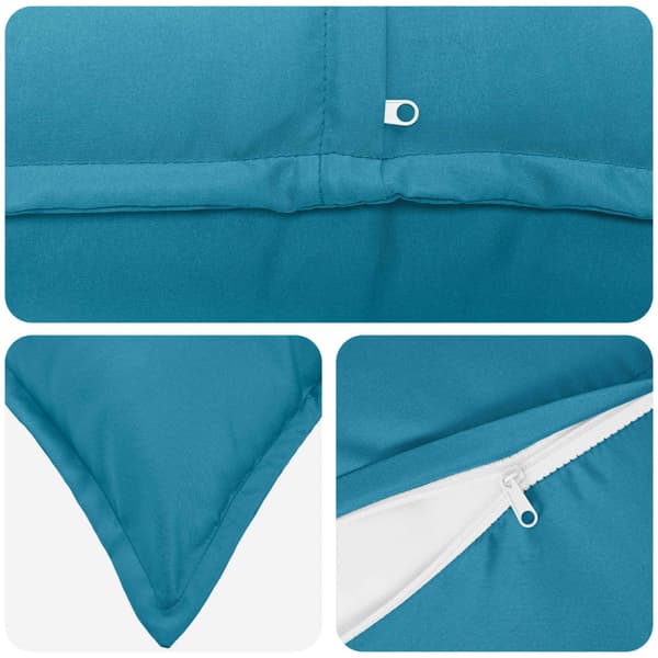 Kuddöverdrag 2 st HOUTEN Ljusblå 60 x 60 cm Polyester