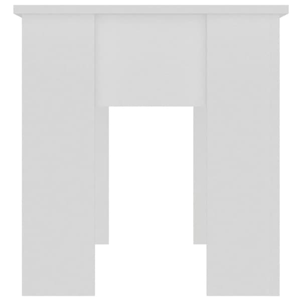 Soffbord vit 101x49x52 cm konstruerat trä