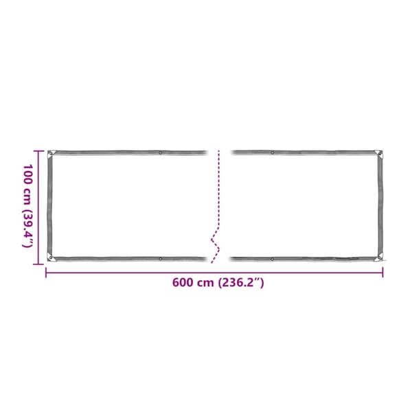 Växtskydd med öljetter 1x6 m polyeten