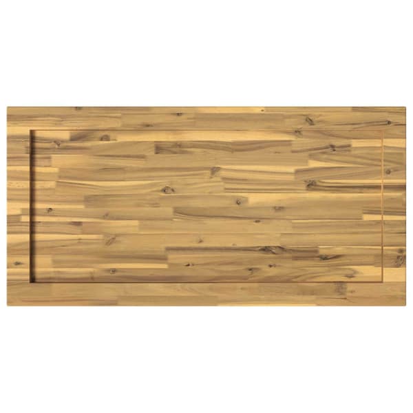 Rektangulärt Bordsskiva 90 x 50 x 3,5 cm Rektangulär Vit