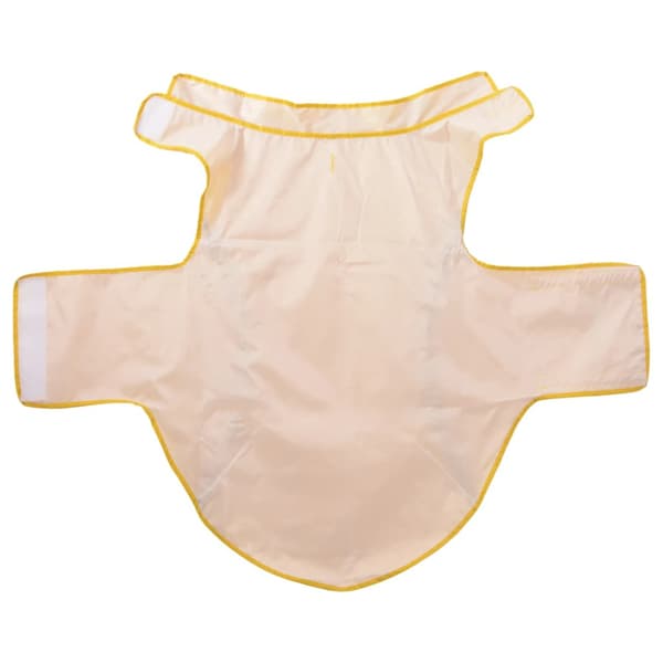 Regnrock för hundar med reflekterande remsor polyester gul 3XL