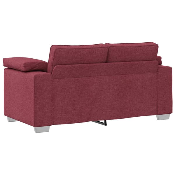 Tvåsitssoffa Vinröd 160 cm tyg