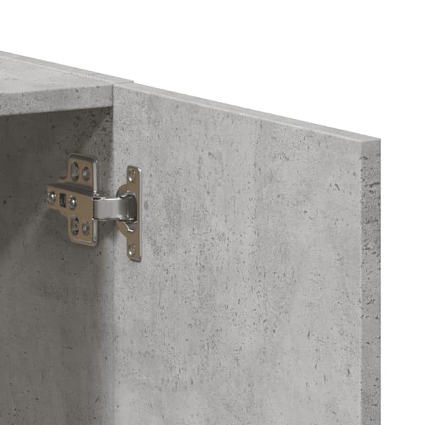 Dokumentskåp betonggrå 60x32x77,5 cm konstruerat trä