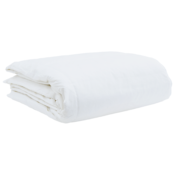 Täckeset med kudde 3 pcs Vit Dunfjäder