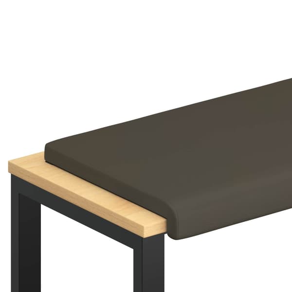 Bänk kudde Konstläder Grå Djup 35 cm