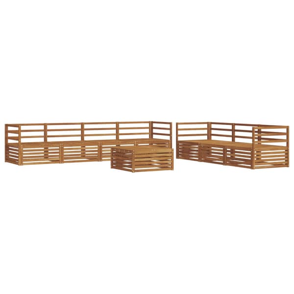Utomhussoffset 8 pcs Naturfärg