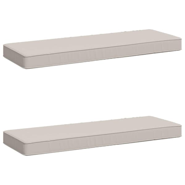 2-delade Bänk Kuddar VUGHT 2 st 100% Polyester Vit