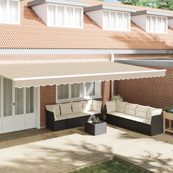 Markiskappa Ersättning Beige 580 x 20 cm Polyester