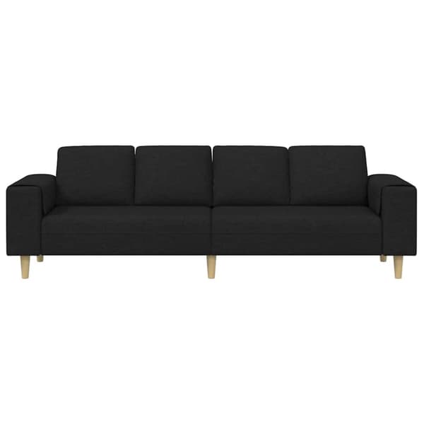 Vardagsrumsoffa Svart 250 x 77 x 76 cm Polyester