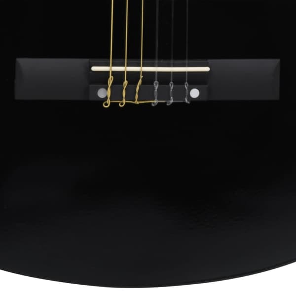 Klassisk gitarr 12 delar svart 4/4 39"