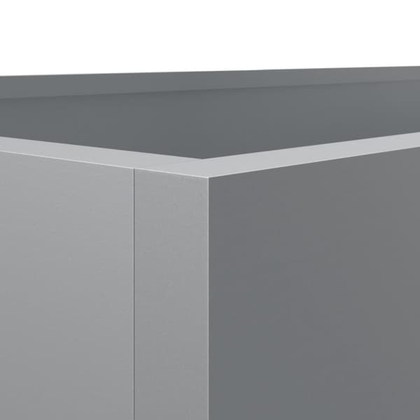 Odlingslåda silver 62x30x29 cm galvaniserat stål