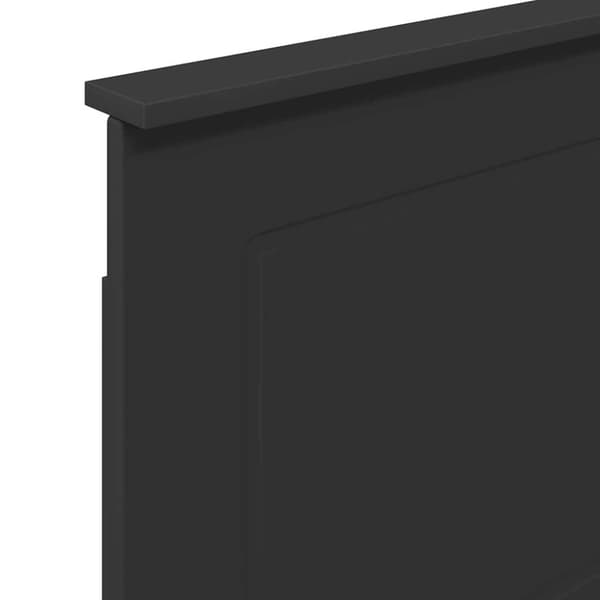 Huvudgavel Svart Ek 100 cm Konstruerat trä