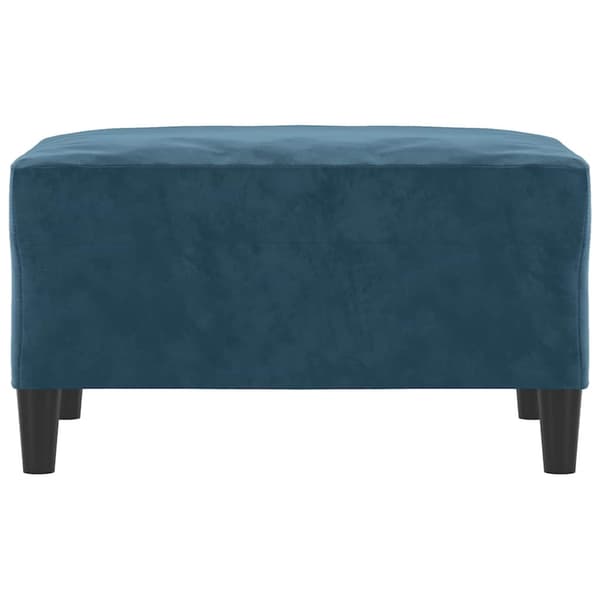 Fotpall Blå 70x55x41 cm sammet