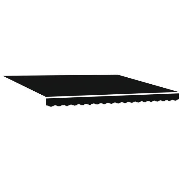 Markis Svart 400 × 300 cm Polyester och aluminium
