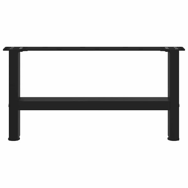 Soffbordsben svarta 2 st 70x(30-31) cm stål