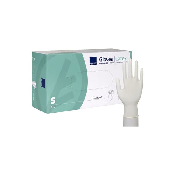 Latexhandske puderfri S 100/fp