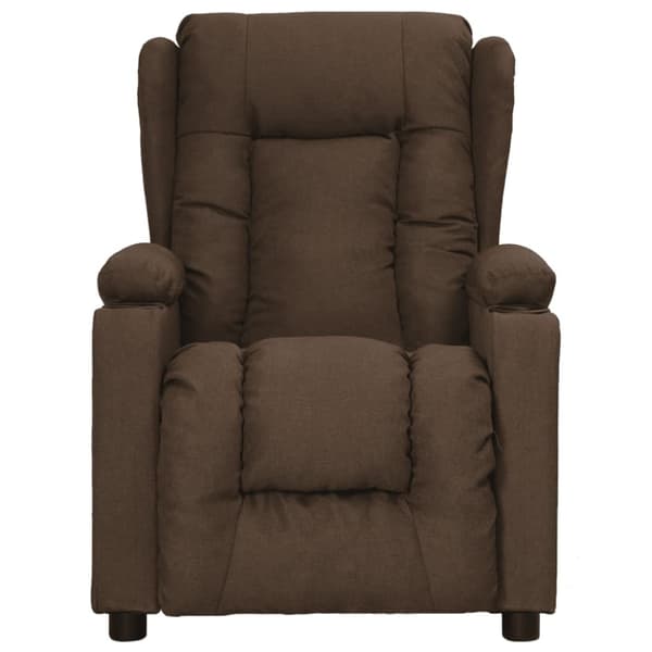 Reclinerfåtölj brun tyg