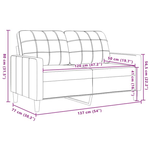 Soffgrupp med dynor 3 delar brun sammet