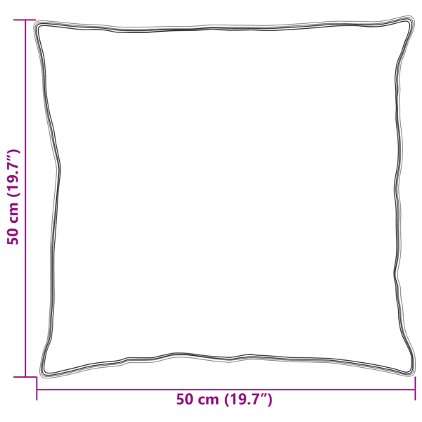 Kudde med kudde Vit 50 x 50 cm Bomull