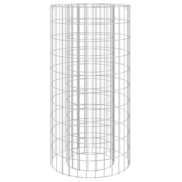 Gabion för eldstad Ø 50 cm galvaniserat järn