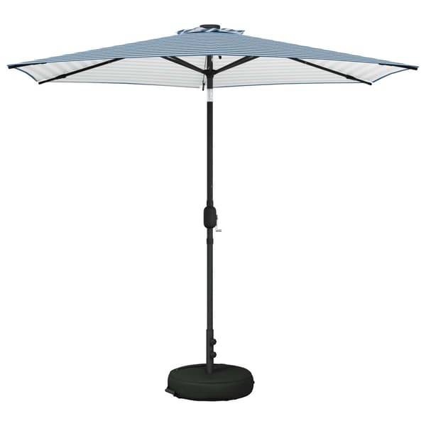 Trädgårdsparasol med LED Lampor 270 x 270 cm Polyester