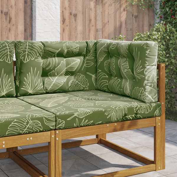 Utomhus Soffa Kudde 3 pcs Bladdesign Polyester